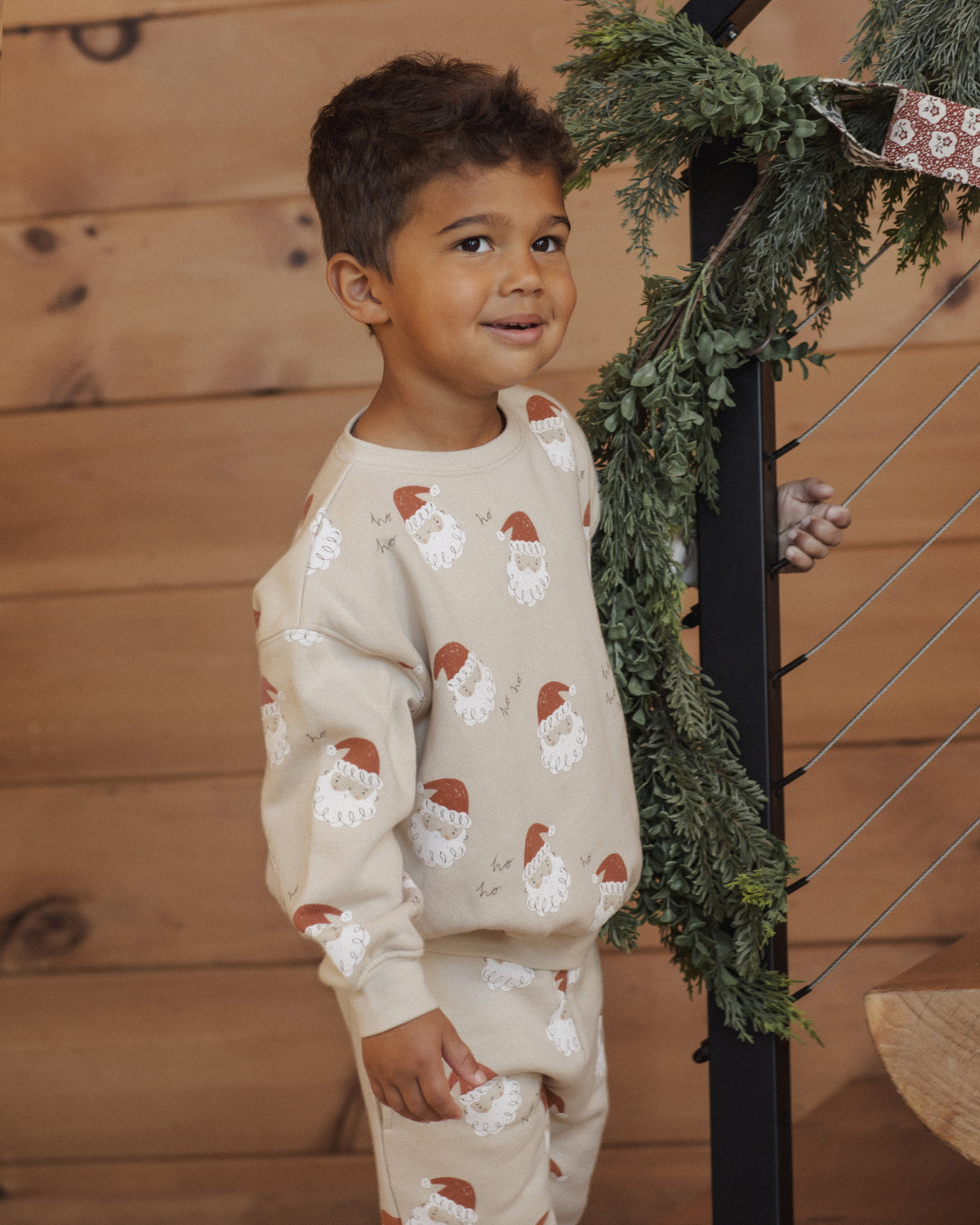 Lifestyle Model in Rylee + Cru Relaxed Sweatshirt | Santa