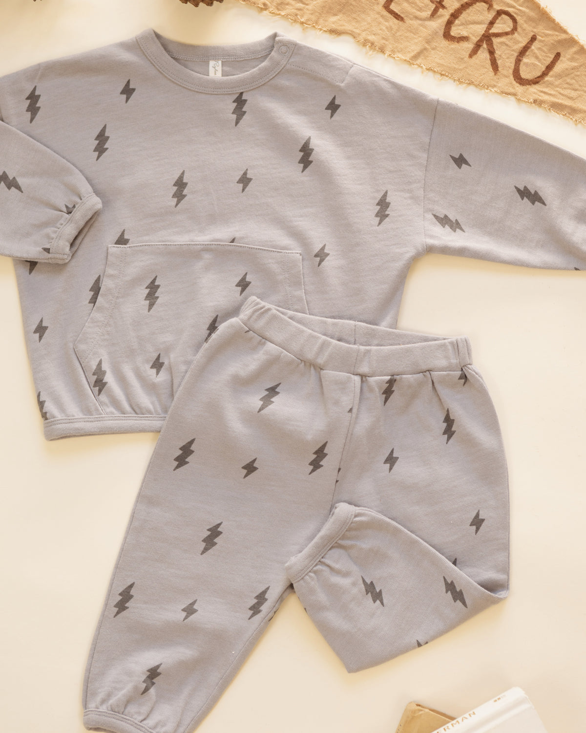 Styled flat lay of the Rylee + Cru Relaxed Set | Bolts
