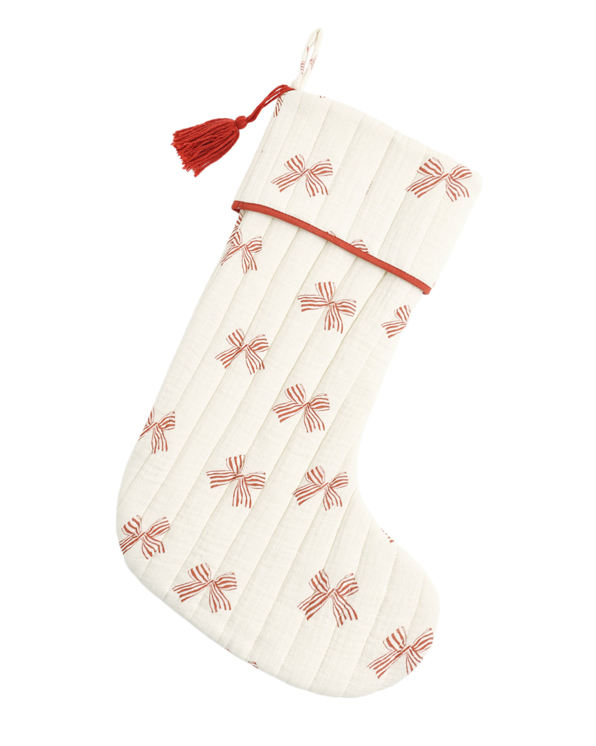Christmas Stocking | Peppermint Bows from Rylee + Cru Flat Lay