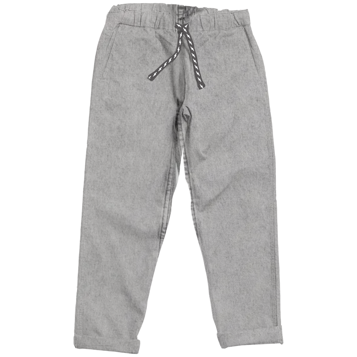 Tiny Whales "The Rebel" Cotton Chino Pants | Stonewash Grey flat lay