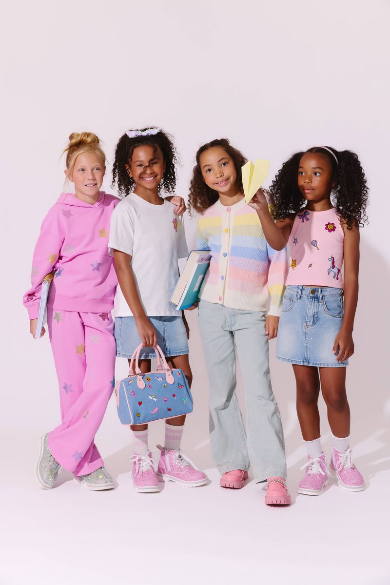 Lola and the Boys Pastel Rainbow Knit Cardigan AW26 Collection