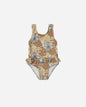 skirted one-piece || safari floral - LAST ONE 3/6mo