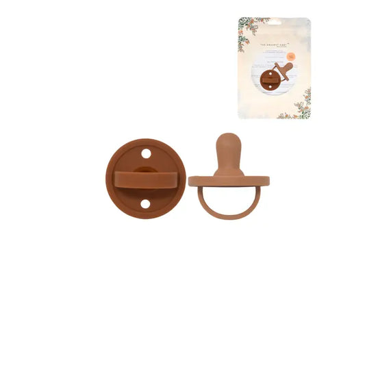 Mod Silicone Pacifier | Giner & Terracotta