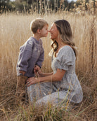 Rylee + Cru Boy's Fair Isle Sweater | Slate boy with mom family matching