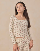 Model Portrait Rylee + Cru Teen Ribbed Lounge Set | Ruby Bloom