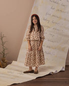 Rylee + Cru Tiered Midi Skirt | Bouquet studio model full length photo