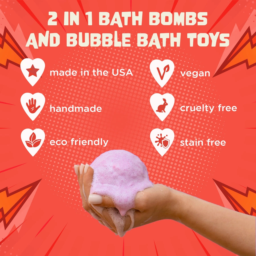 Super hero surprise bubble bath bomb - Wrightsville Ave Boutique