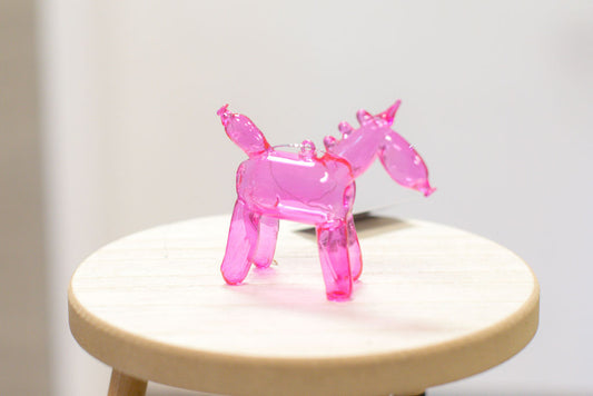 Balloon Animal Ornament I Pink Unicorn