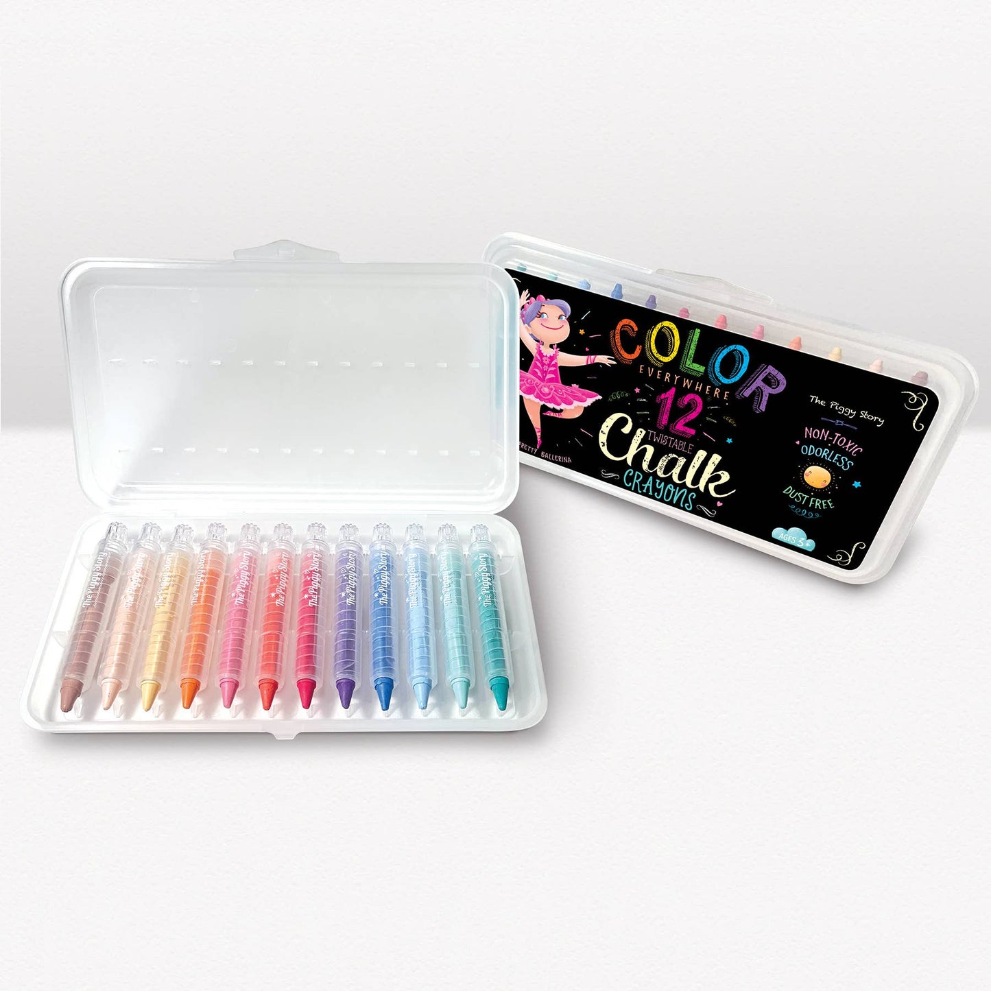 Color Everywhere Twistable Chalk Crayons | Pretty Ballerinas