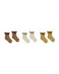 Ruffle Socks 3-Pack I Rust-Stone-Gold