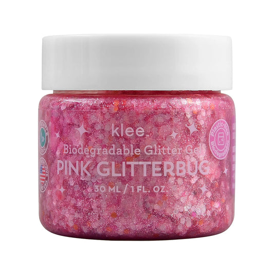 Pink Glitterbug - Klee Biodegradable Glitter Gel, 1 oz  Pink Glitterbug