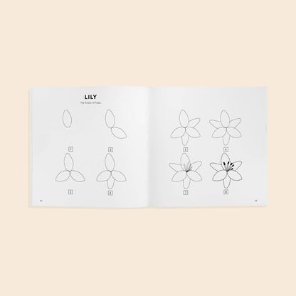 How to Draw Book for Kids II Modern Flowers