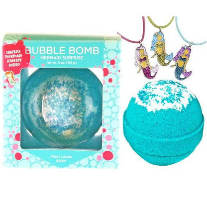 Mermaid surprise bubble bath bomb