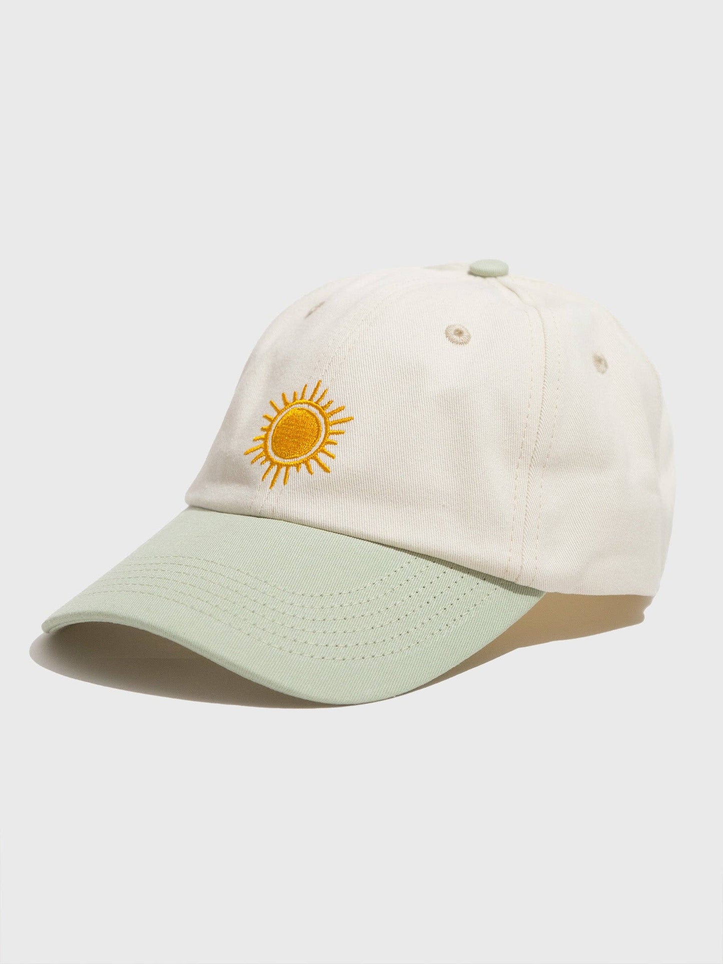 Sun Rays Men's + Women's Organic Hat | White, Sage