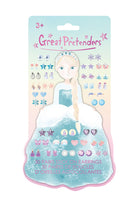 Great Pretenders 87526 Frosty Sister Stick On Earrings flat lay