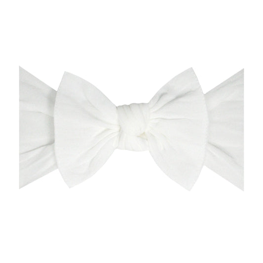 Baby Bling Knot Bow II White
