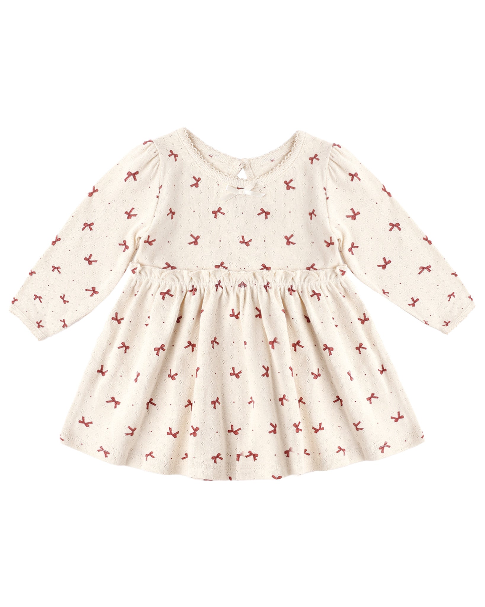 Quincy Mae Alda Dress in Red Bows Flat Lay