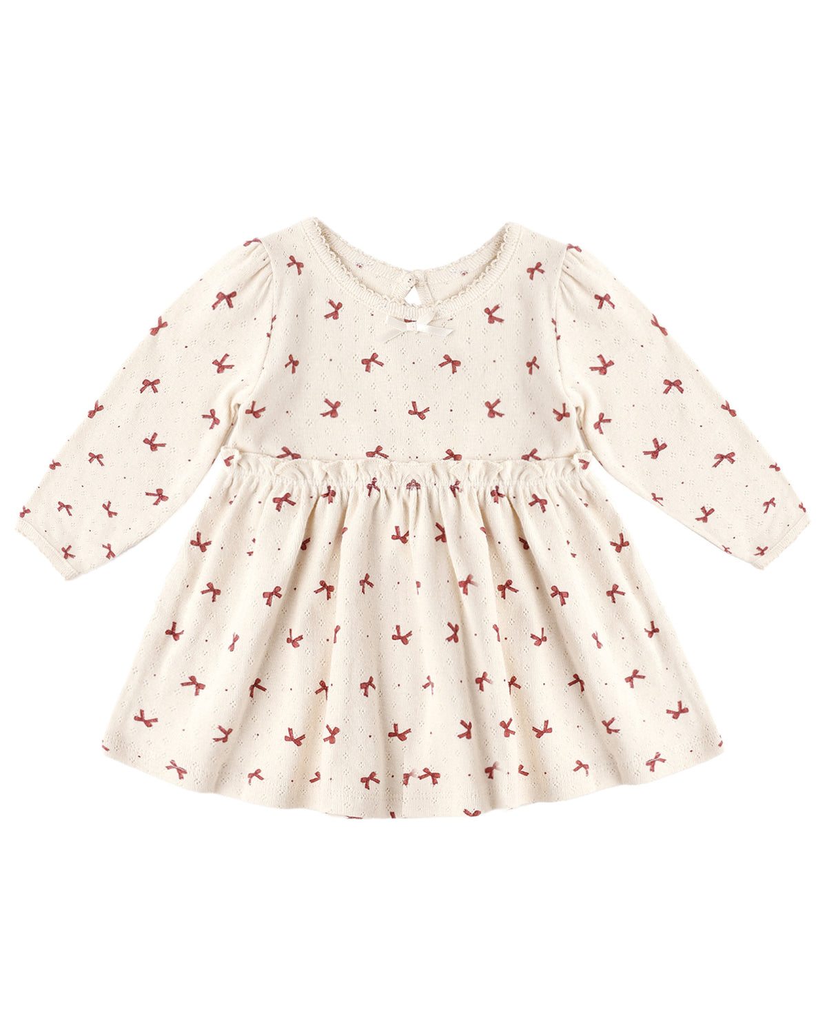 Quincy Mae Alda Dress in Red Bows Flat Lay