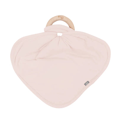 Kyte Baby Lovey in Blush with Removable Wooden Teething Ring