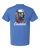 Caddie Retriever Pro Tee | Saltwater Blue RC117Y flat lay back side