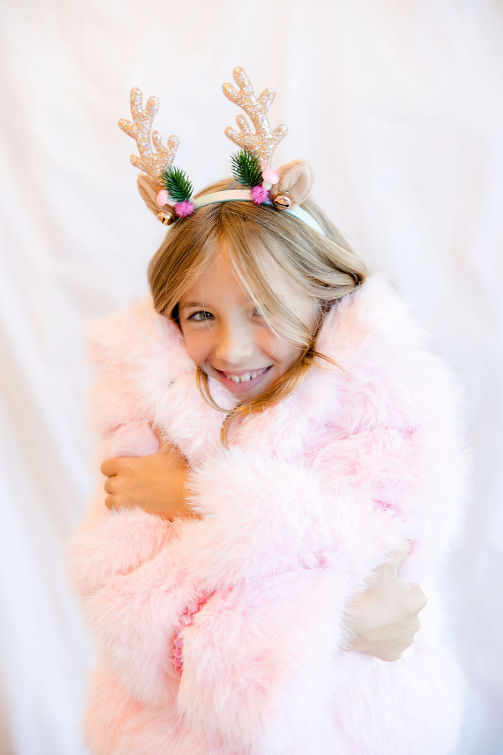 Lola and the Boys Cotton Candy Gem Faux Fur 