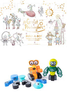 Great Pretenders Build-a-Bot Holiday Advent Calendar Flat Lay Box and Contents