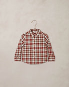 Noralee Harrison Button-Down in Holiday Tartan flat lay