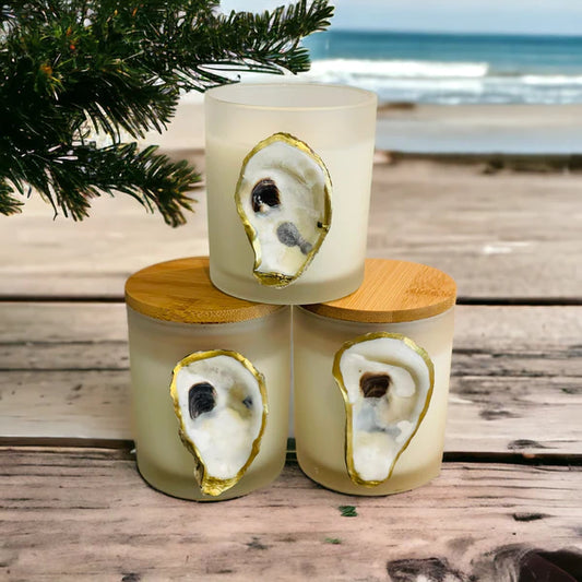 Oyster Shell White Wood Wick Candle 9oz | Take Me To Wrightsville