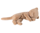 Maileg Sleeping kitten plush || Small, Cream peach
