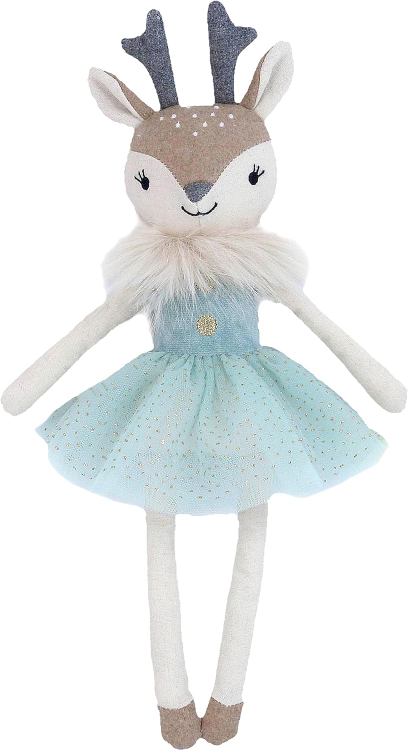 Mon Ami Minta the Fawn plush reindeer mint blue
