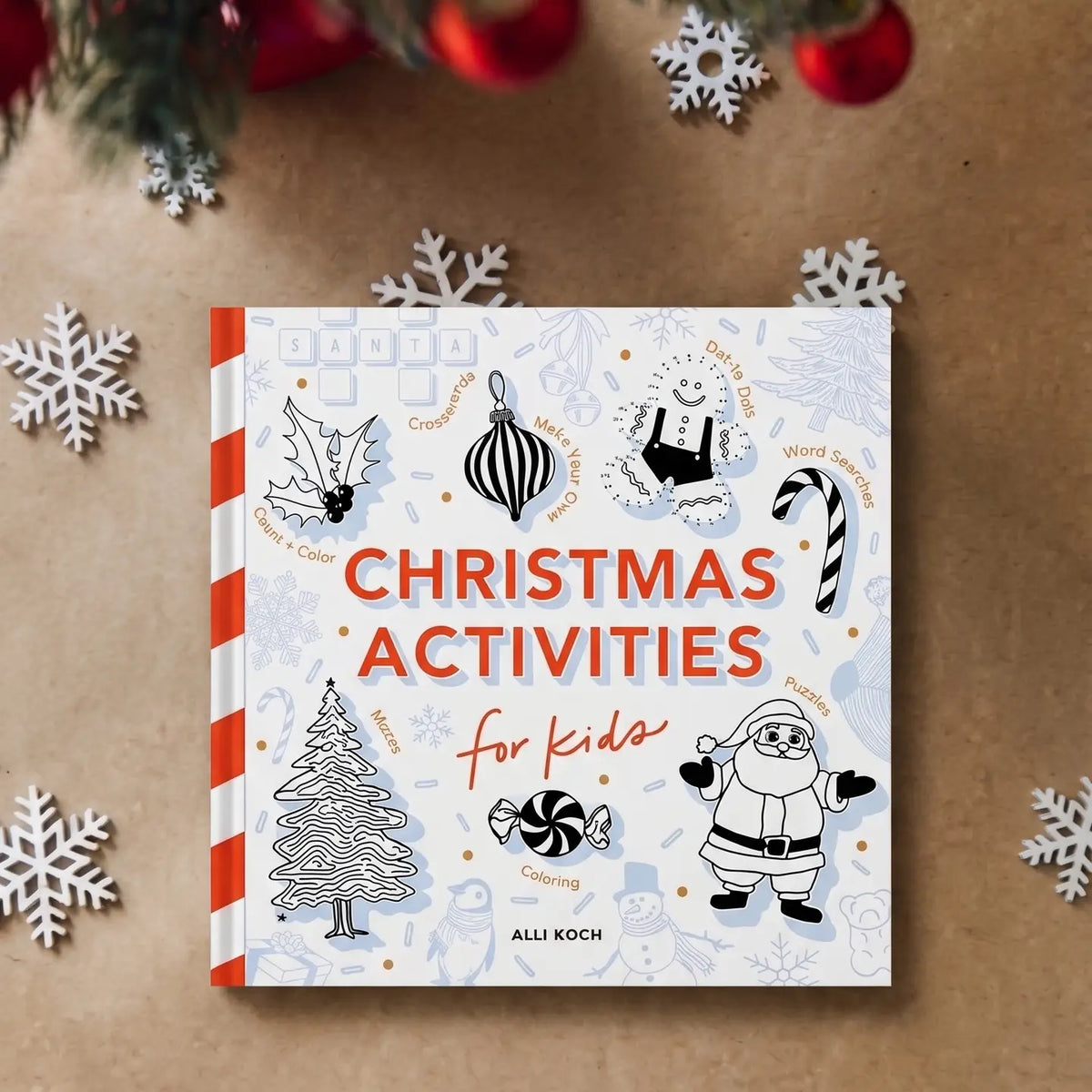 Coloring book Christmas activities for kids from paige and tate