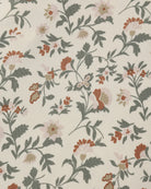 Close up details of Quincy Mae AW2026 Sleepwear "Holiday Floral" print