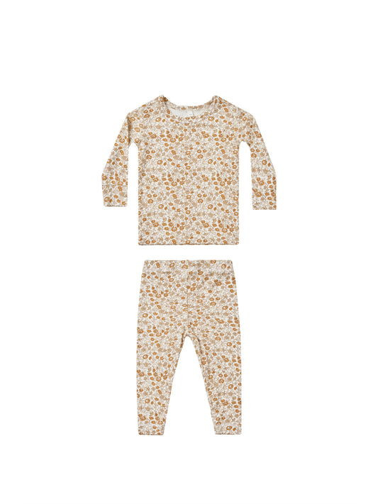 bamboo pajama set || marigold
