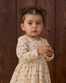 Quincy Mae Alda Dress in Red Bows studio model portrait