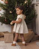 Quincy Mae Darla Dress in Gingerbread back angle model photo