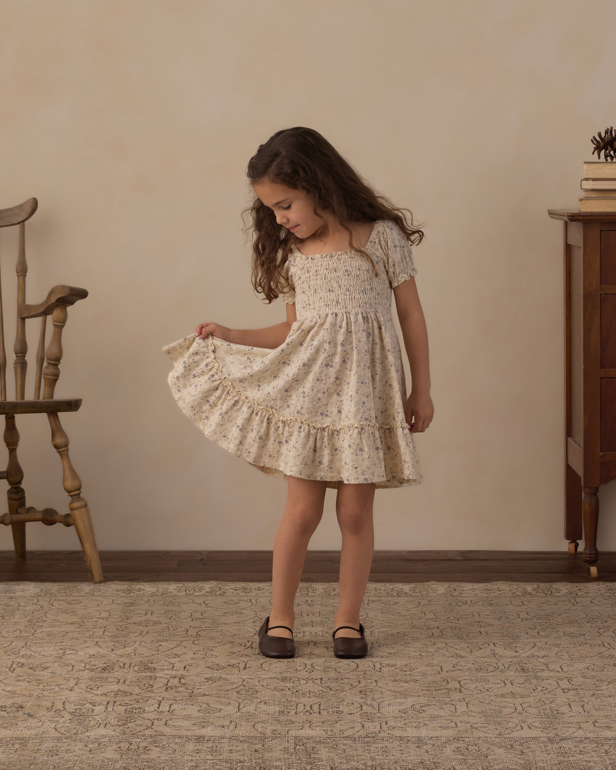 Model wearing the Rylee + Cru Sage Jersey Dress | Meadow