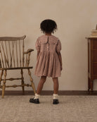 Rylee + Cru Camille Dress | Brick Check rear view model