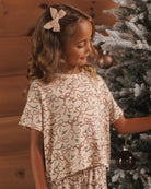 Rylee + Cru Girl's Ruthie Set | Ribbons lifestyle model portrait 
