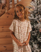 Rylee + Cru Girl's Ruthie Set | Ribbons  Detail Lifestyle Model Portrait