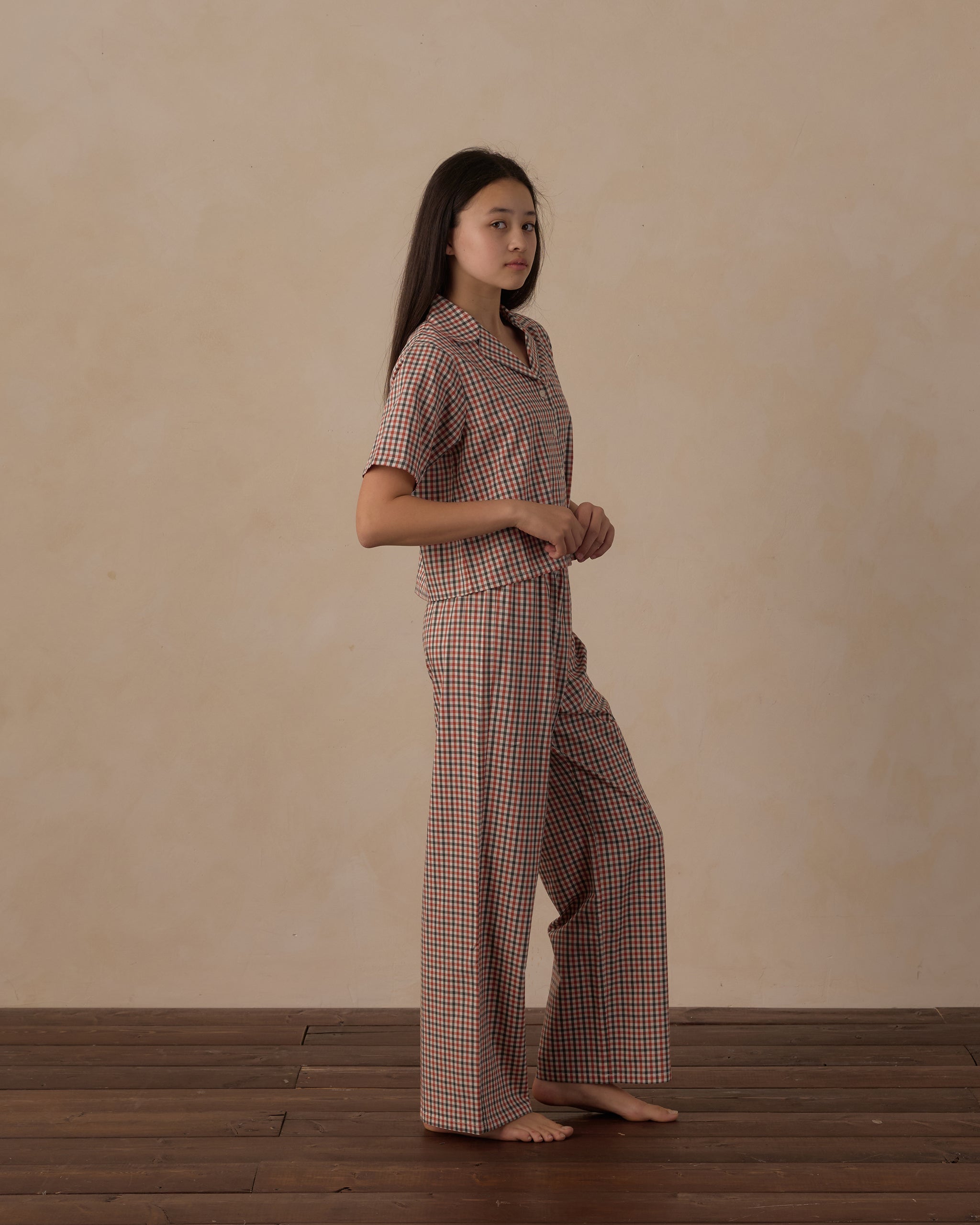 Teen Woven Pajama Set | Holiday Gingham
