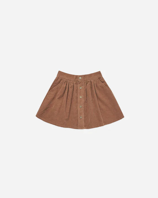Button Front Mini Skirt II Spice