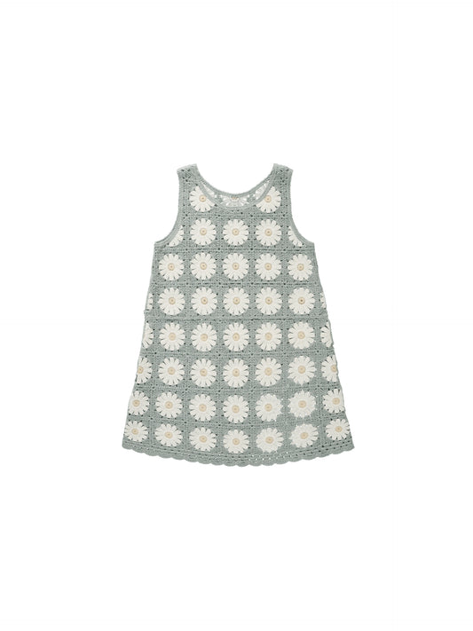 crochet tank mini dress || daisy
