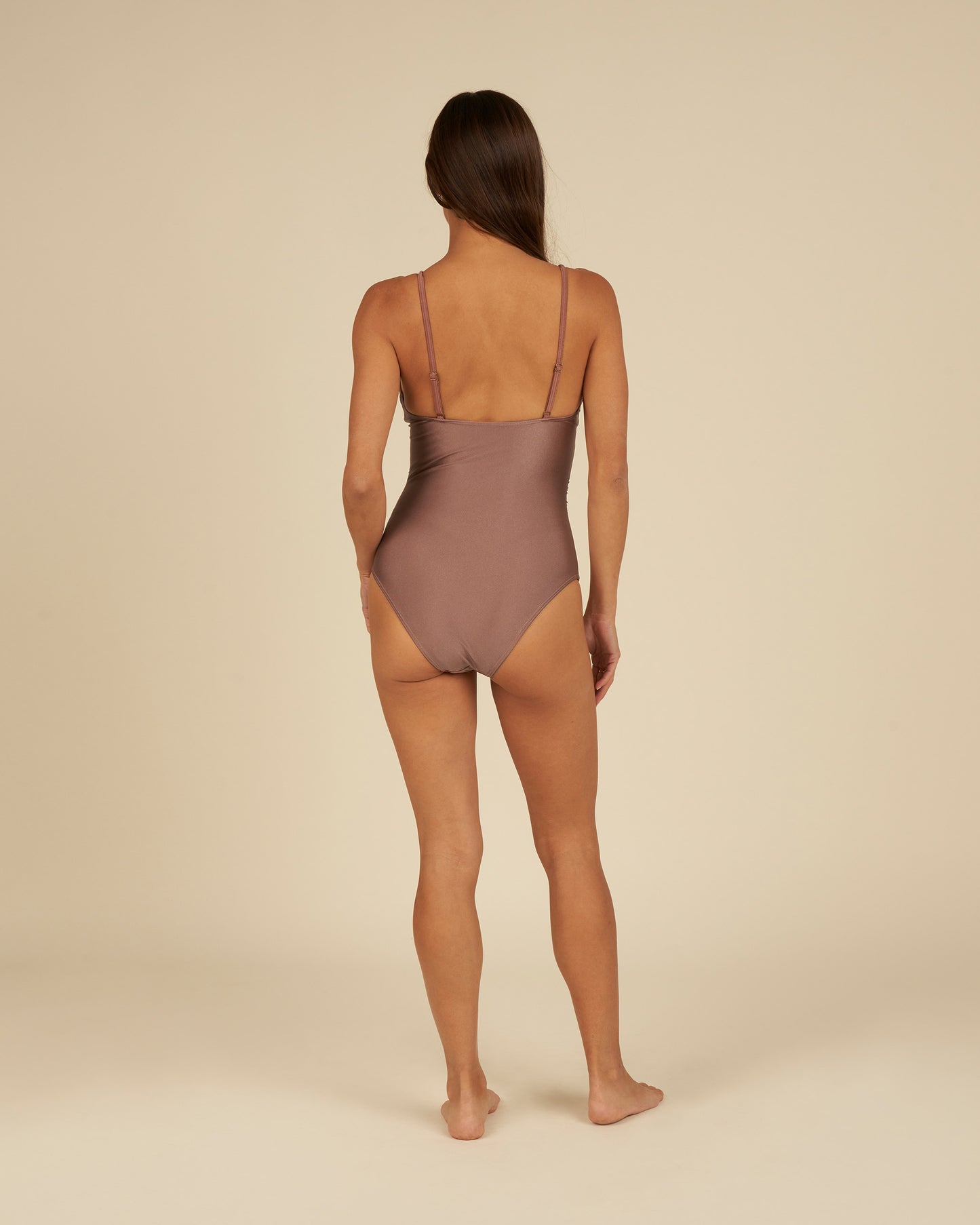 keyhole one-piece | mulberry shimmer