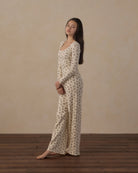 Rylee + Cru Teen Ribbed Lounge Set | Ruby Bloom Full Length Model Picture