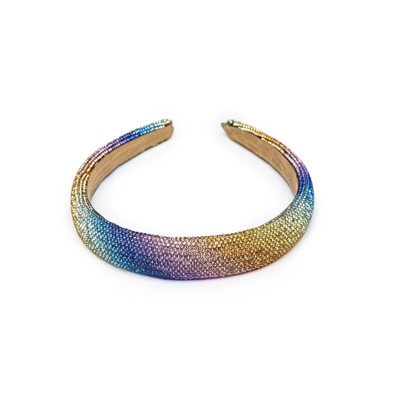 Great Pretenders Rainbow Sparkle Headband flat lay