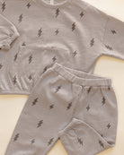 Close-up details, styled flat lay of the Rylee + Cru Relaxed Set | Bolts