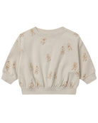 Quincy Mae Relaxed Fleece Baby Sweatshirt in Gingerbread Flat Lay