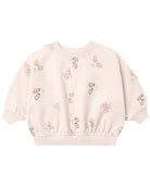 Quincy Mae Relaxed Fleece Sweatshirt in Mittens Flat Lay