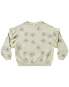 Ruffle Sweatshirt | Big Daisy from Rylee + Cru front flat lay