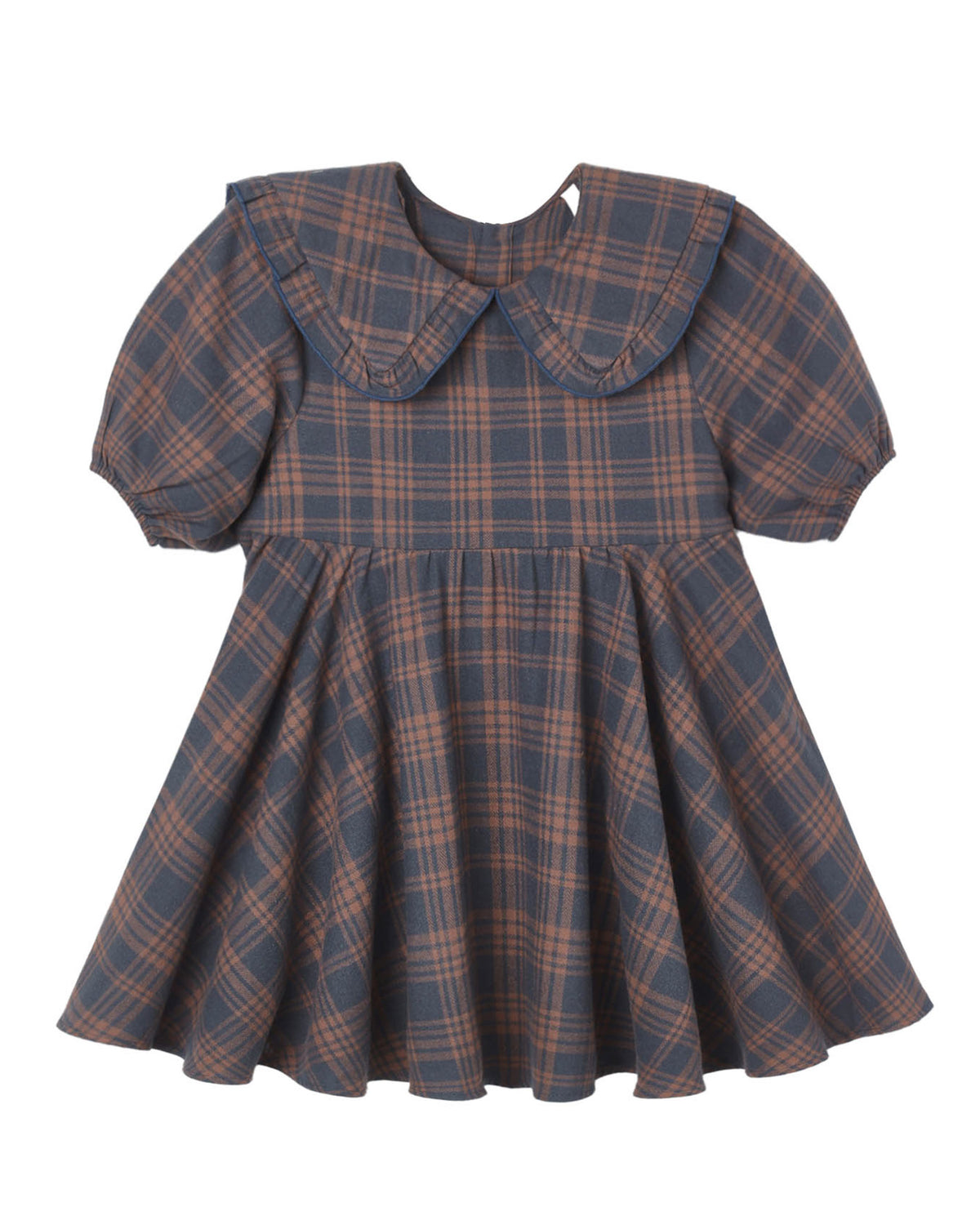 Rylee + Cru Camille Dress | Midnight Plaid flat lay